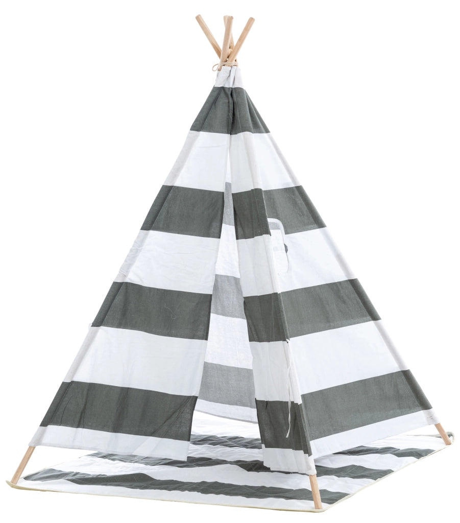 Tenda gioco Esna Grigio a righe