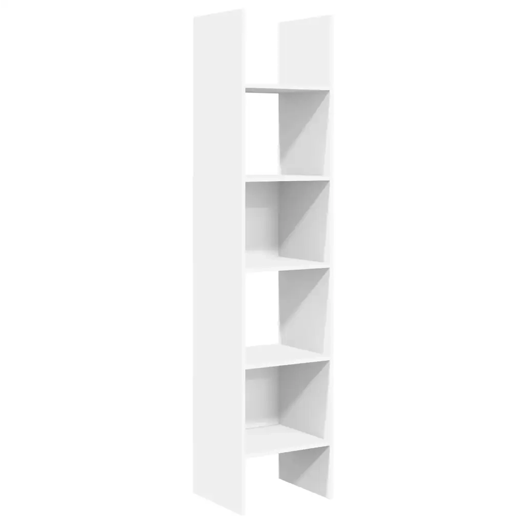Libreria Bianca 40x35x180 cm in Legno Multistrato cod mxl 59514