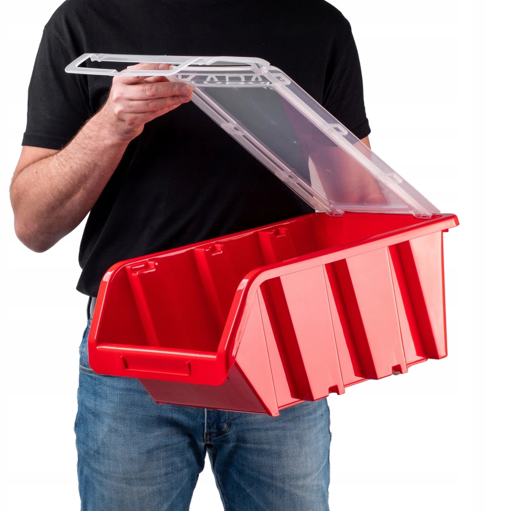 Vassoio organizer in plastica KADAX per officina, dimensioni 490x298x210 mm