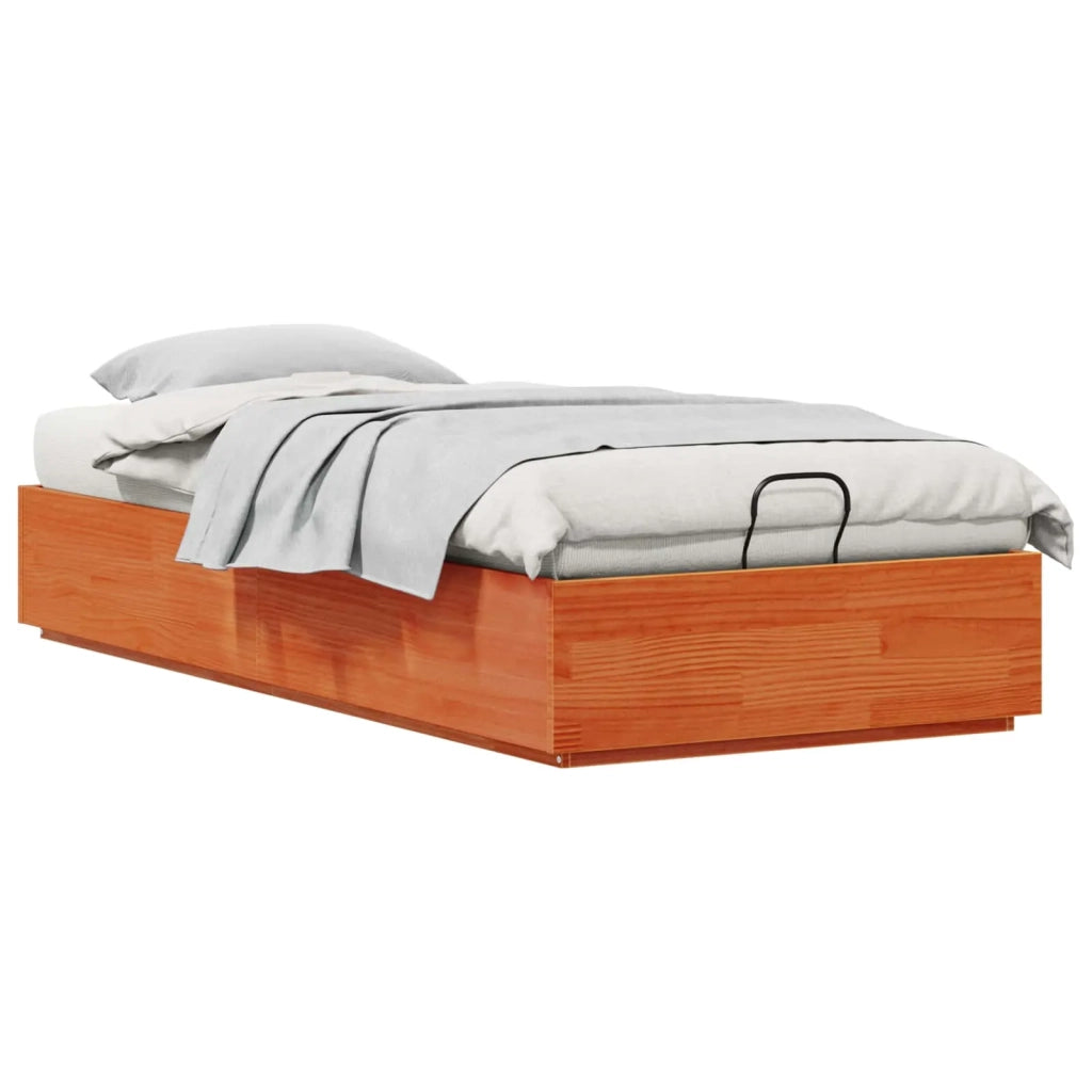 Letto ottomano Marrone Cera 75 x 190 cm Legno di pino massiccio 3418725