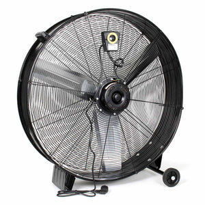 Ventilatore industriale 90 cm 360 W Ventilatore a tamburo da pavimento portatile con cavo e 3 velocità