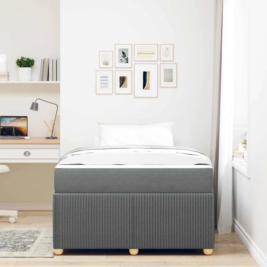 Struttura del letto Grigio scuro 120 x 190 cm Tessuto 3398367