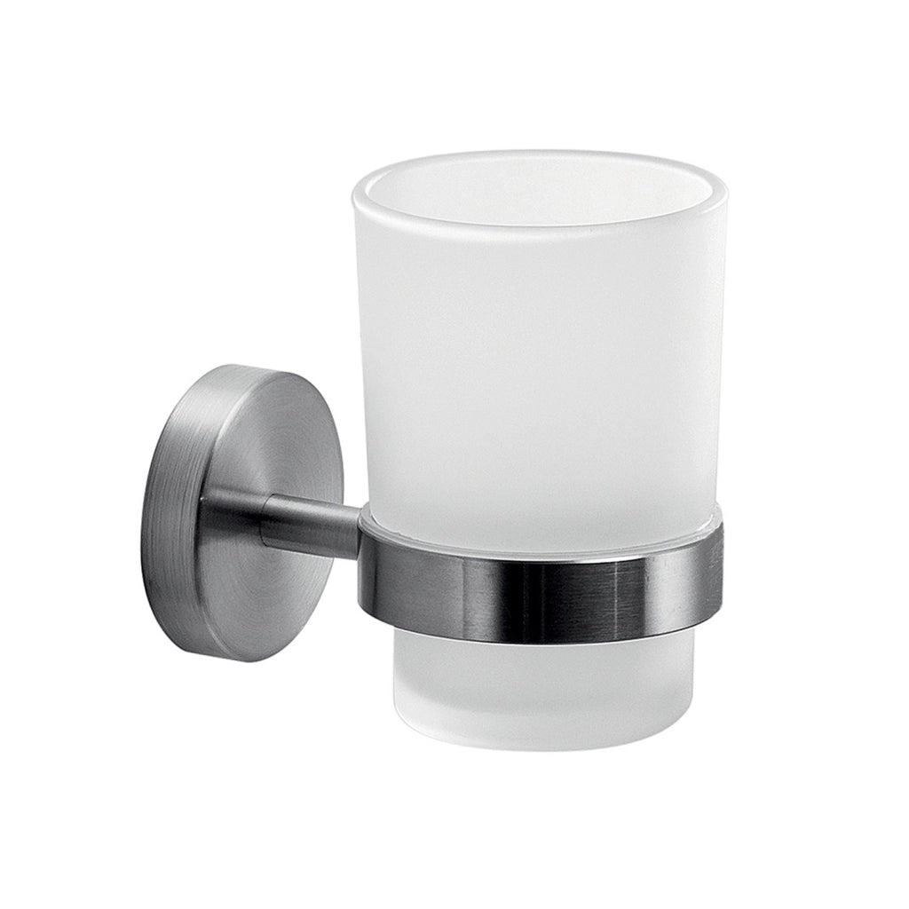 Portaspazzolini da muro in acciaio inox AISI 304 Gedy 5010 serie PROJECT Satinato