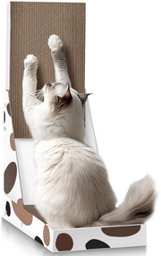 Krabbaplanca per gatti, altezza 64 cm, pannelli L per krabbare, cartone per gatti grande, krabbaplanca, accessori per krabbaplanche, mobili per gatti, krabbamobile di cartone per gatti sul muro sicuro