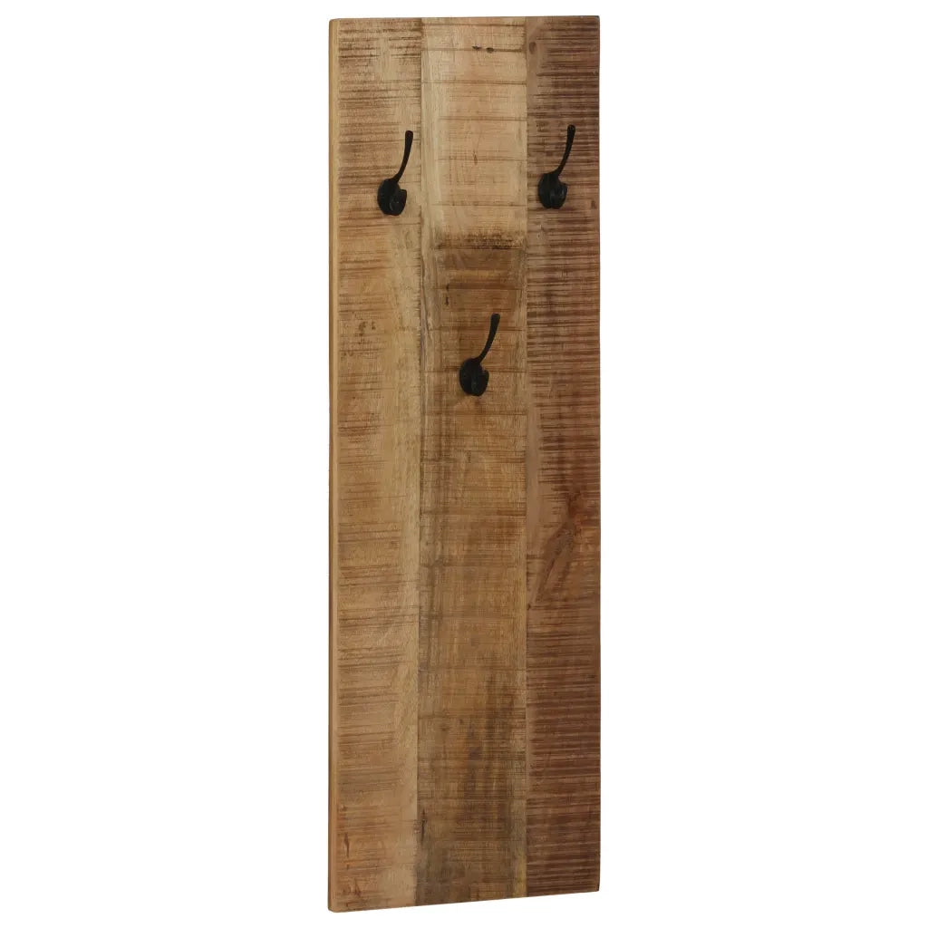 Appendiabiti a Parete 2pz in Legno Massello di Mango 36x110x3cm cod mxl 75356