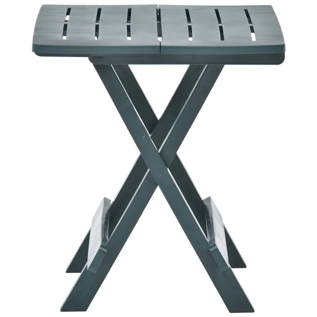 Tavolo da Giardino Pieghevole Verde 45x43x50 cm in Plastica 48809