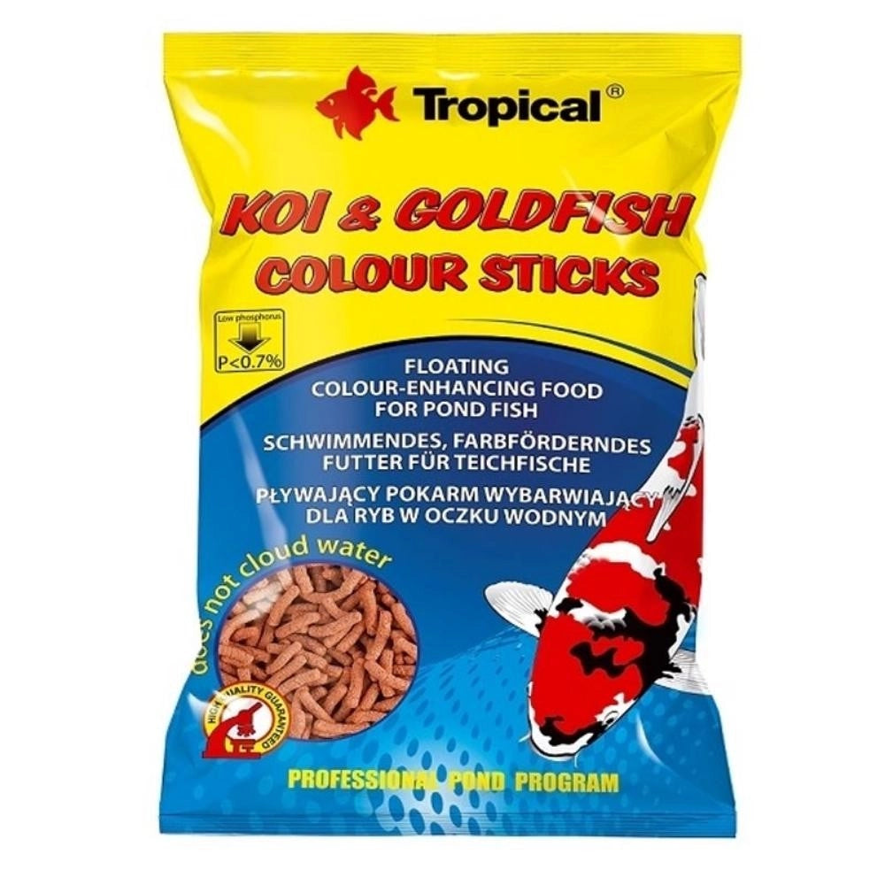 Tropical Pond Koi & Goldfish Colour Sticks Formato: 1000 ml (con sacchetto)