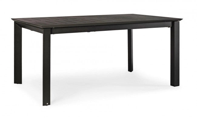 Tavolo Allungabile Konnor 160-240x100 cm Antracite in Alluminio