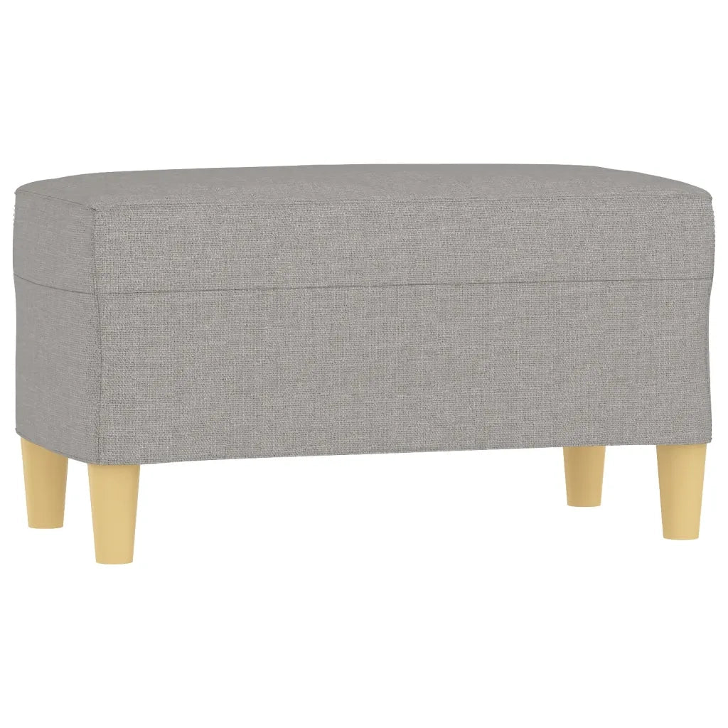 Panca Grigio chiaro 70x35x41 cm in Tessuto cod mxl 61509