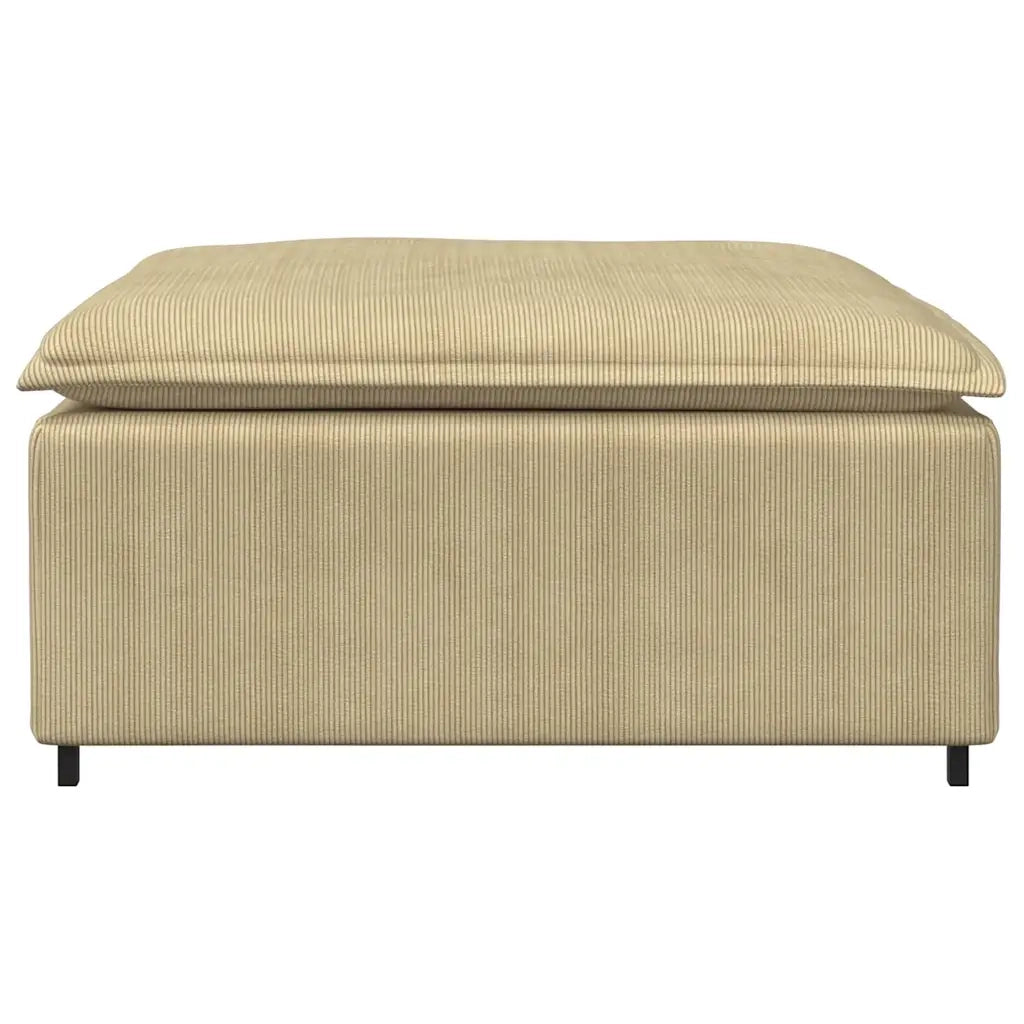 vidaXL Modulo Poggiapiedi Divano Modulare Verde Grigio 100x100x48 cm