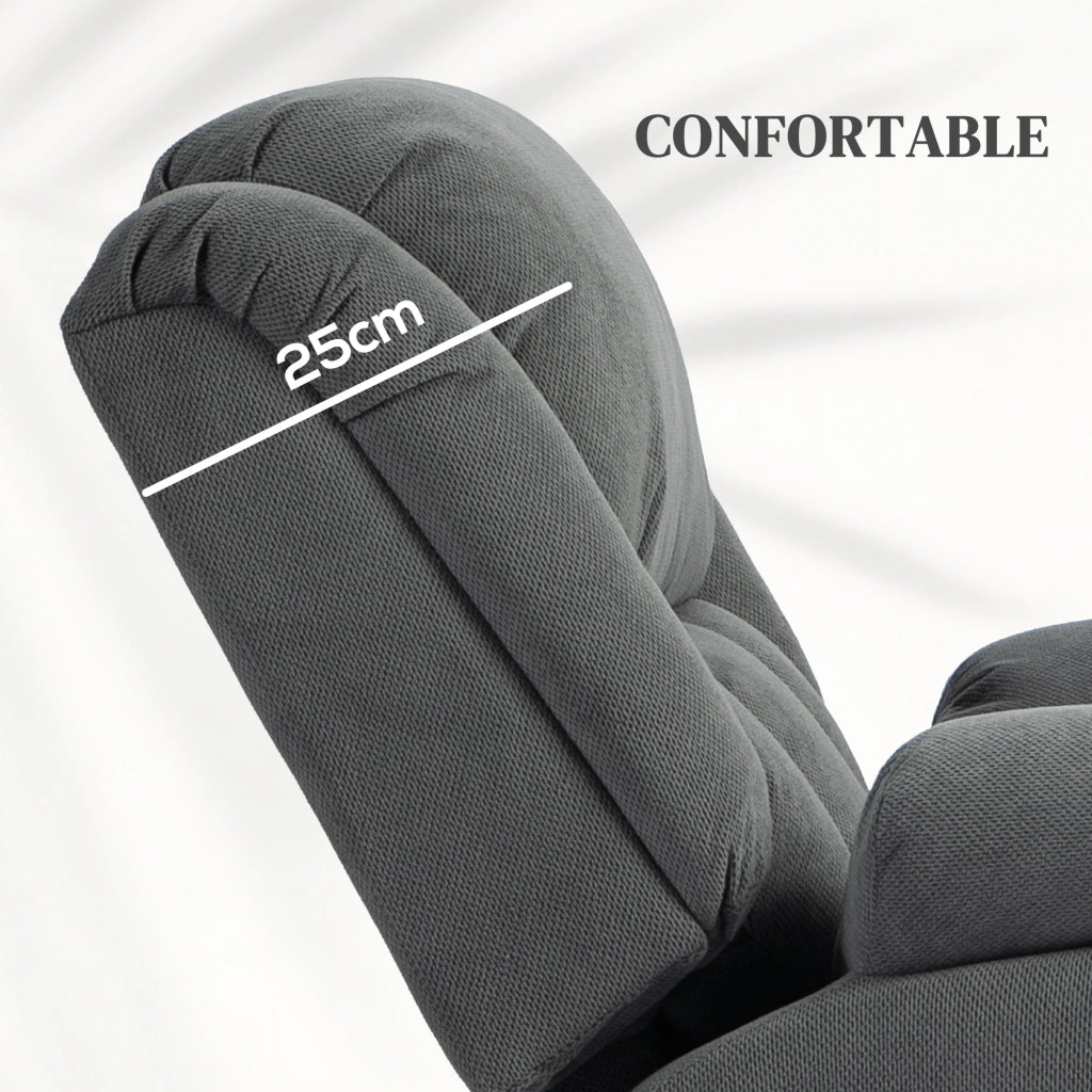 Poltrona relax elettrica alzapersona con massaggio riscaldamento poggiapiedi reclinabile ¨C Xylo