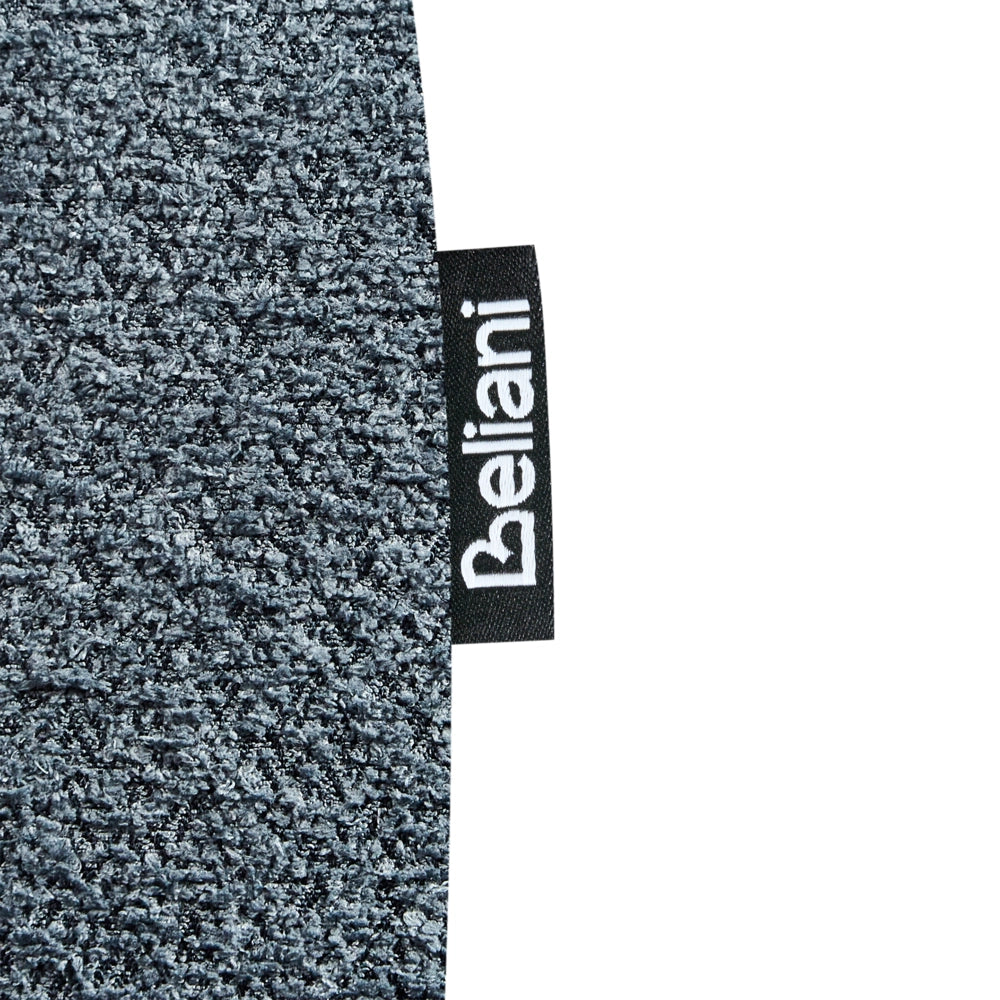 Sedia imbottita in bouclé blu scuro con braccioli Sedile per bambini Design moderno