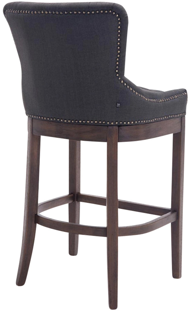 Sgabello Lakewood stoffa antico-scuro grigio scuro