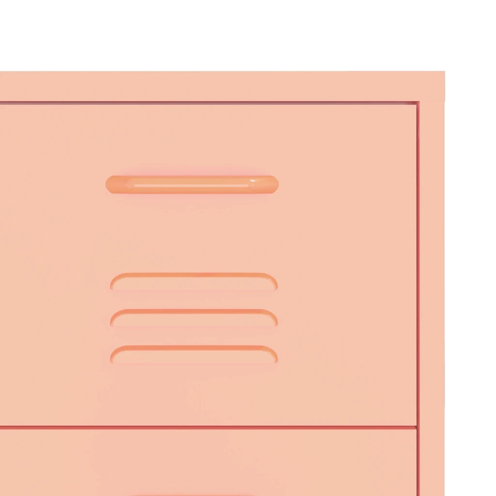 Cassettiera Rosa 80x35x101,5 cm in Acciaio cod mxl 47588