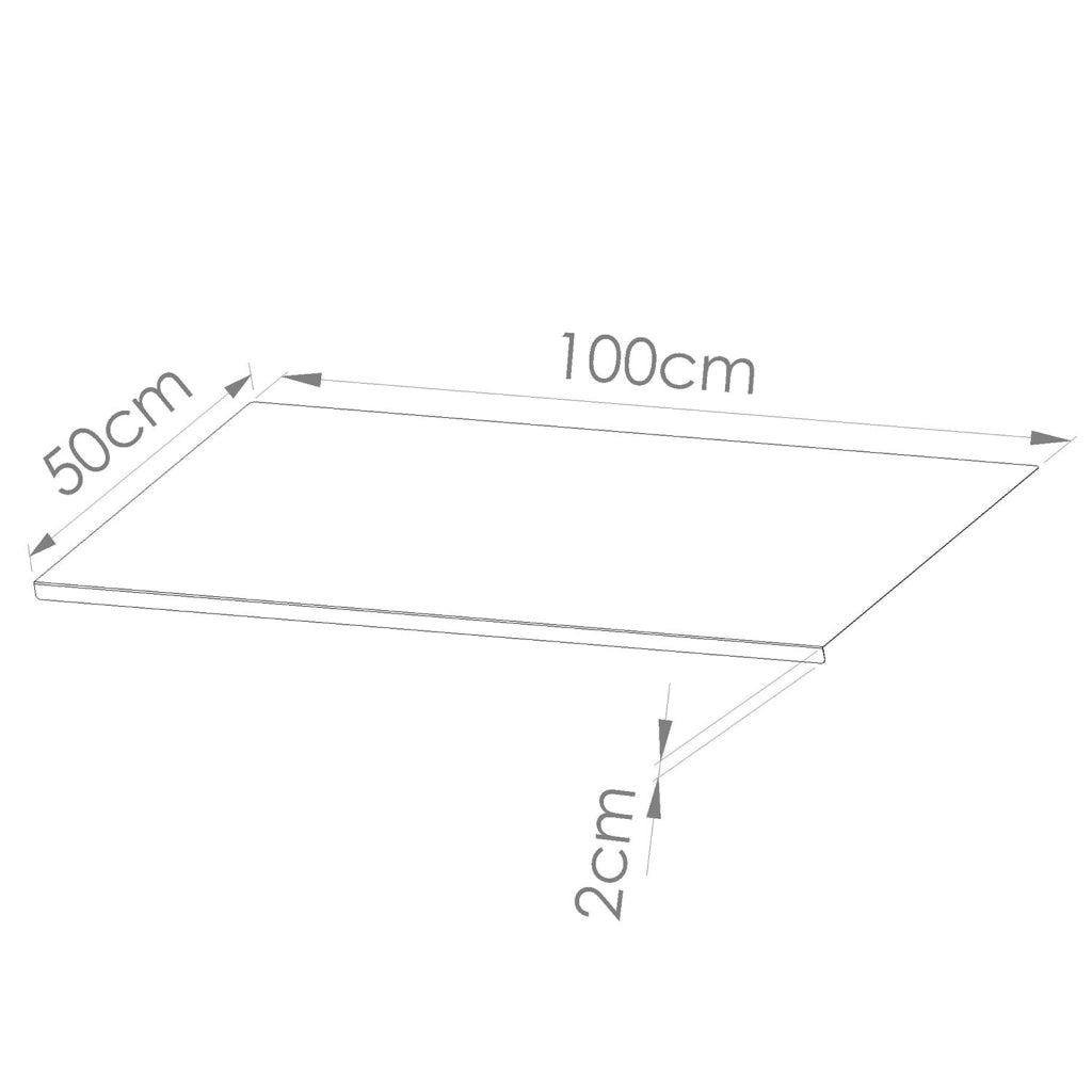 Tagliere Spianatoia per Alimenti Professionale 100x50 AISI 304