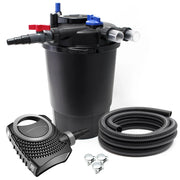 Kit per laghetto da 60.000 litri luce UVC da 55 watt pompa da 12.000 l/h tubo da 10 m kit di filtrazione 16_0001950