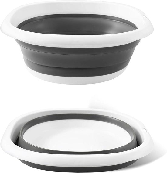 Wascio 27 litri - Wascio pieghevole per uso all'aperto - Emme di plastica spaziale - Ideale per cucina, campeggio e escursioni