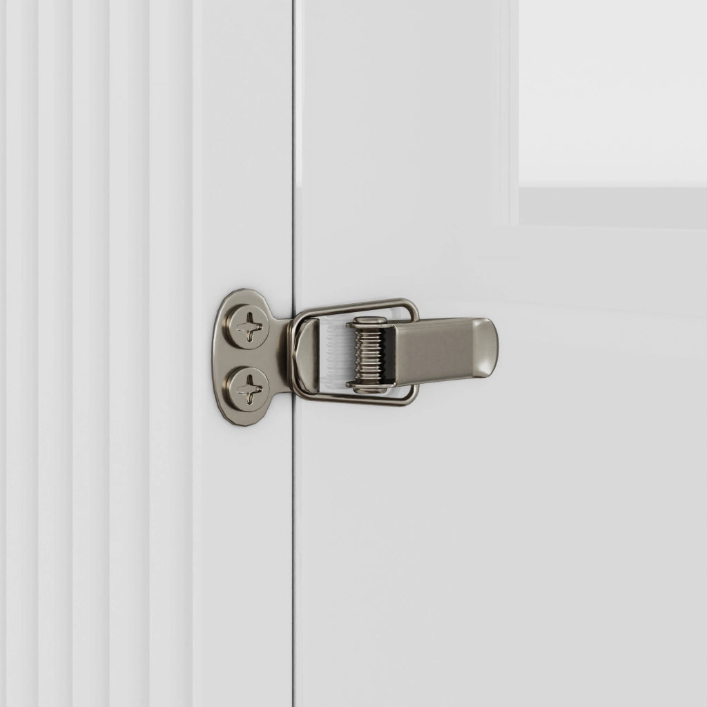 Letto a scomparsa bianco con LED e ricarica integrata