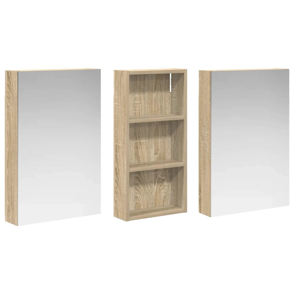 Set di Armadi da Bagno con porta 3 pcs 110 x 10,5 x 60,5 cm 3403714