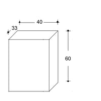 Pensile Cucina Apertura Anta Destra 40x33x60A cm in Nobilitato Teak