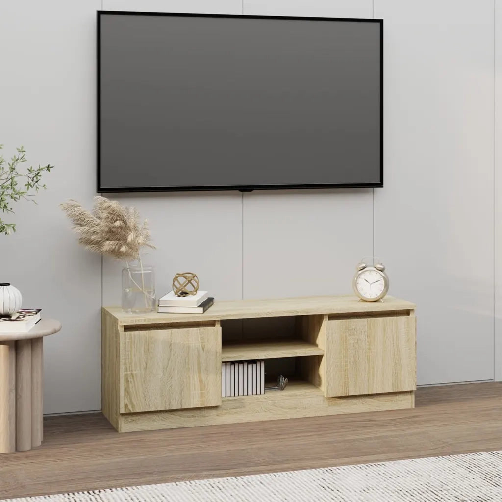 Mobile Porta TV con Anta Rovere Sonoma 102x30x36 cm 823353