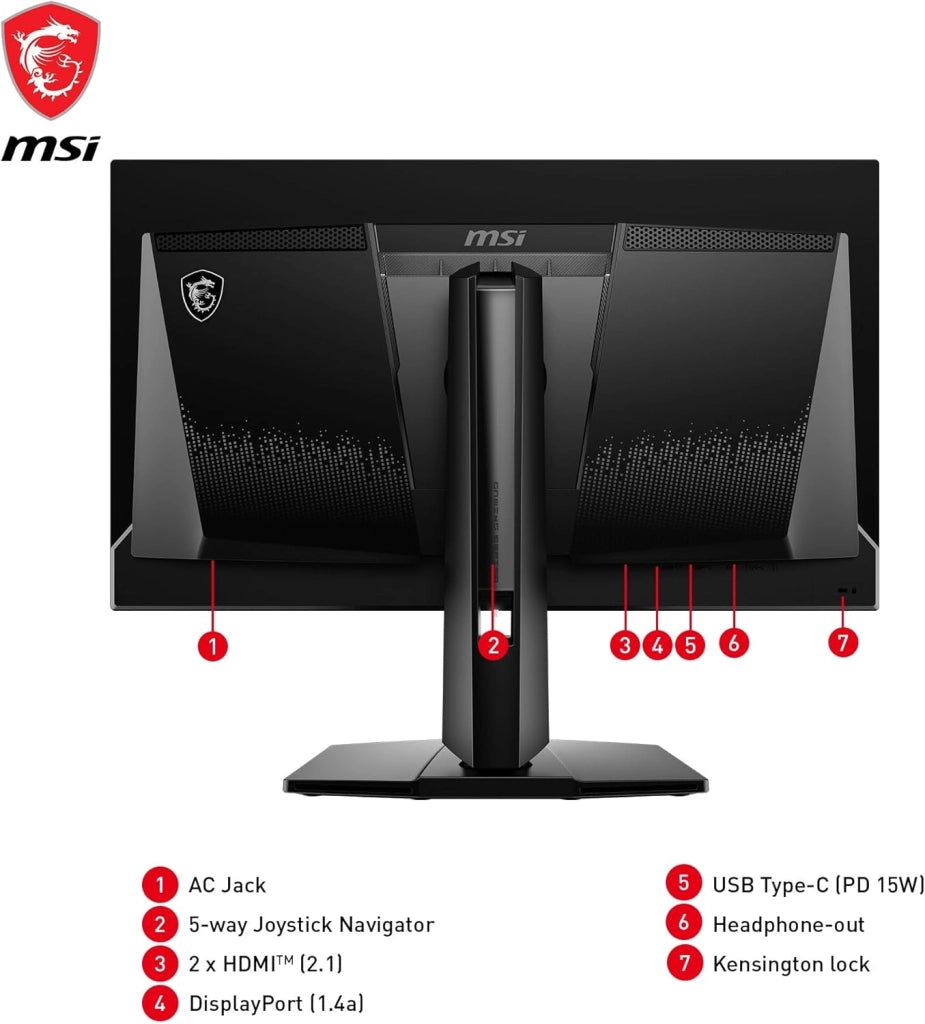 MAG 271QPX QD-OLED Monitor Gaming 26,5" WQHD - Pannello Quantum Dot OLED (2560 x 1440), 360Hz/0.03ms, 99,1% DCI-P3, ΔE≤2, DisplayHDR True Black 400 - DP 1.4a, HDMI 2.1, USB Type-C
