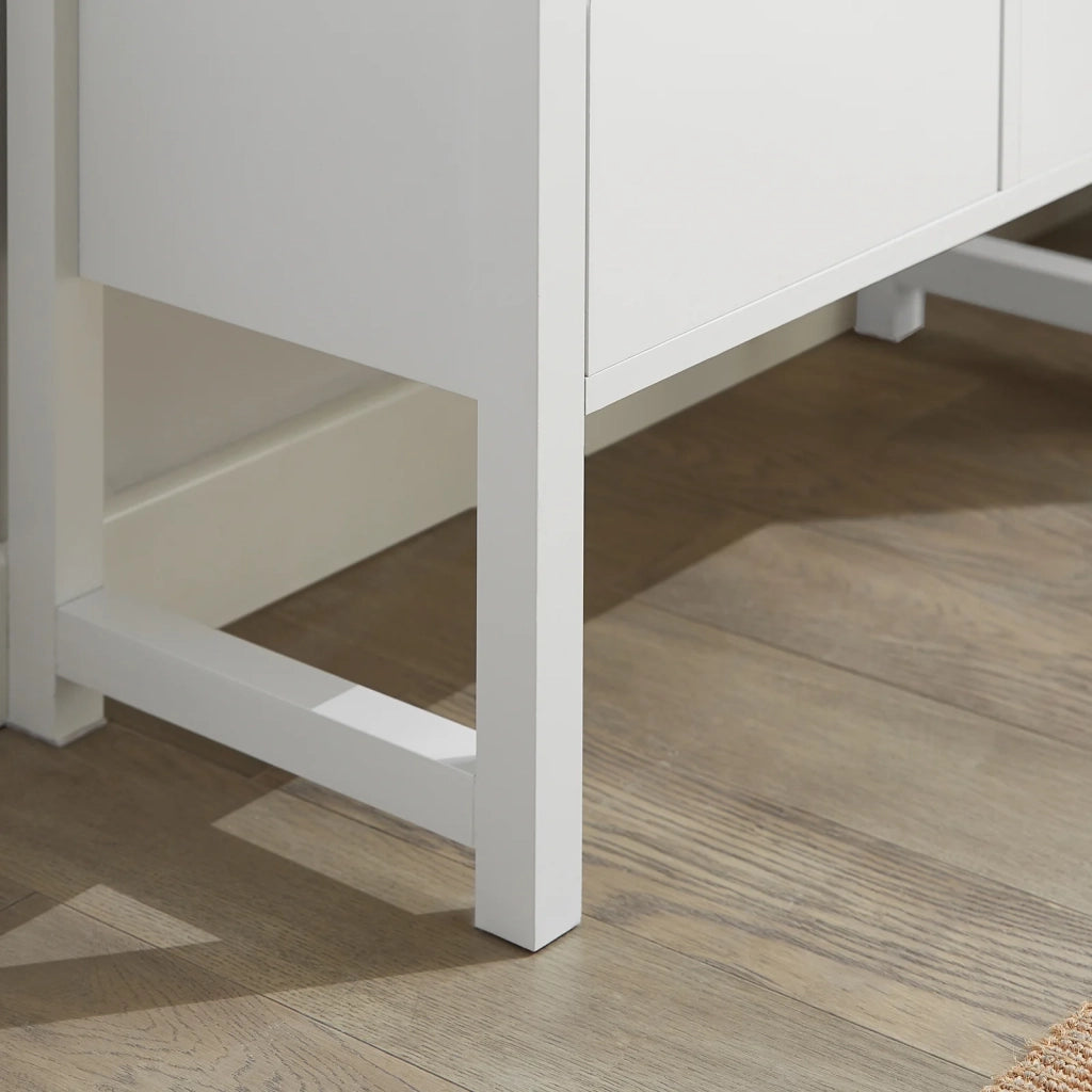 Scarpiera Cassapanca Panca Contenitore camere da Letto Seduta con Cuscino 2 cassetti Panca Ingresso L72*P30*A46cm FSR88-W