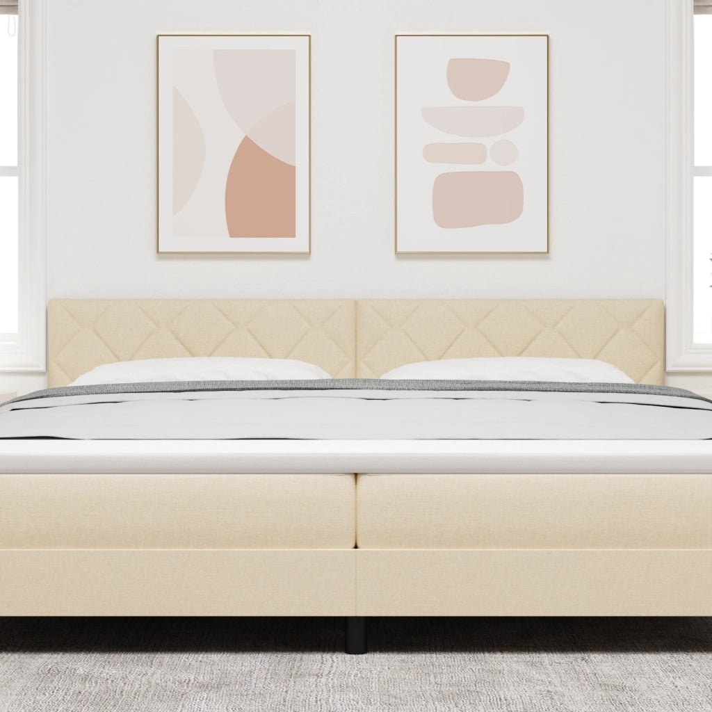 Testata LED  Design a Rombi Panna 200 cm Tessuto