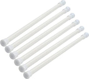Set di 6 cordoni di tenda in acciaio carbonio telescopici, maniglie estensibili, cordoni di tenda a bassa tensione estensibili, pali di sospensione estensibili, cassetti di sospensione regolabili, in acciaio inossidabile estensibile.