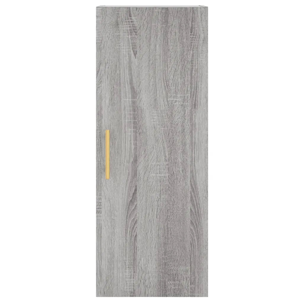 Credenza-Buffet-Armadio da cucina Grigio Sonoma 34,5x34x180 cm in Legno Multistrato 707280