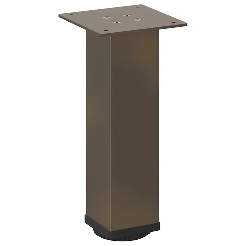 Gambe per Tavolino da Caffè 4 pz in Acciaio Naturale 42-44 cm Acciaio 4012467