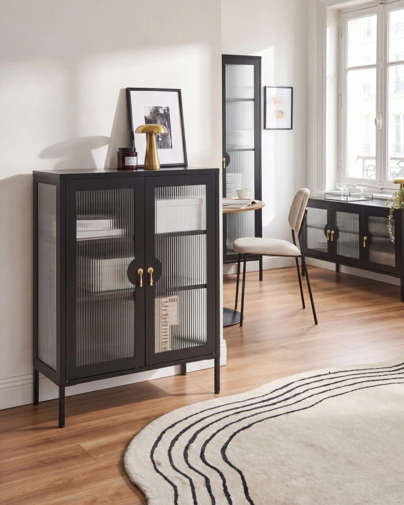 Contenitore Beige chiaro Acciaio Armadio da ufficio in metallo Ripiani Piedini Design industriale Soggiorno Mobili per ufficio domestico