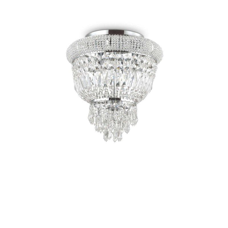 Lampada Da Soffitto Dubai Pl3 Cromo Ideal-Lux
