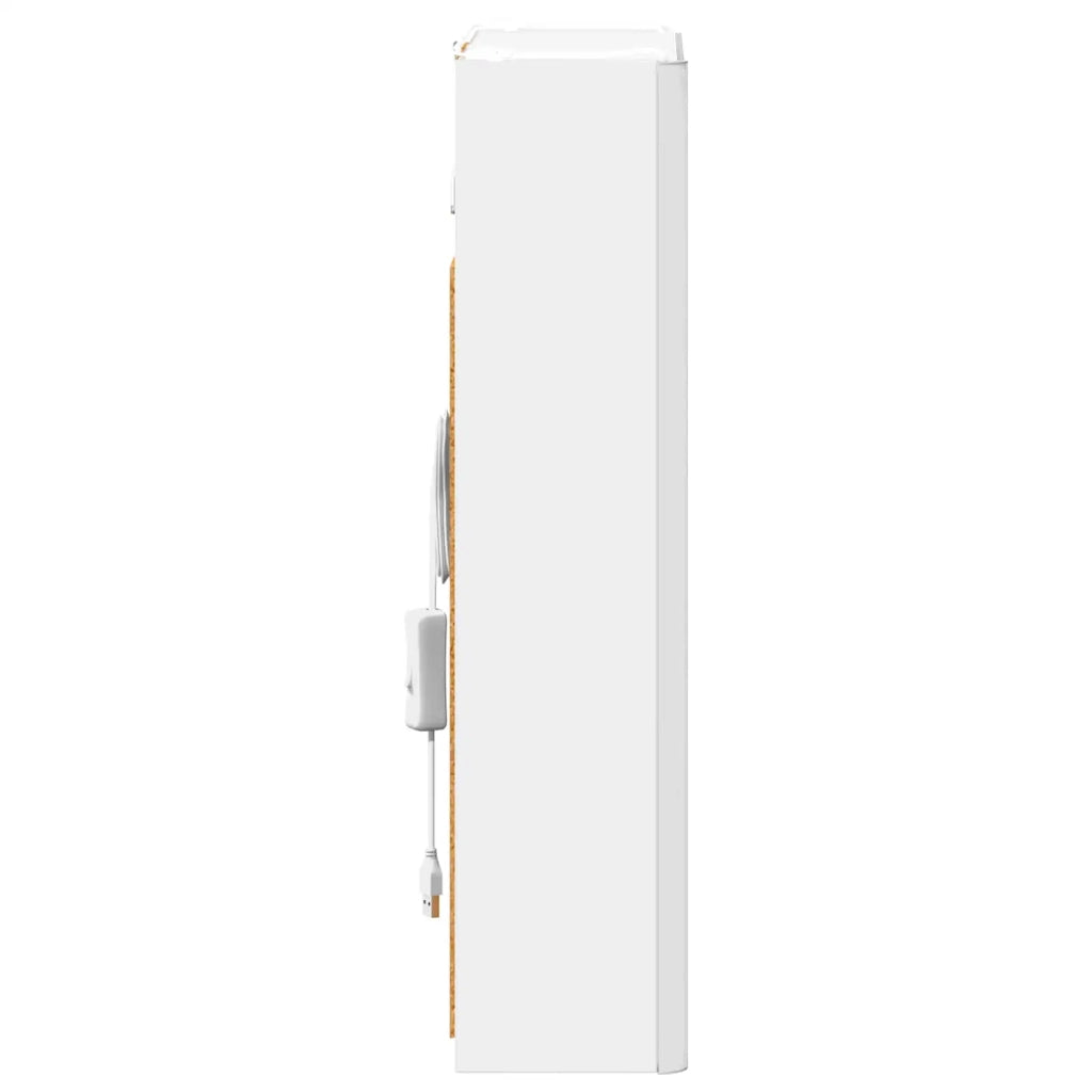 Mobiletto per specchio da bagno Bianco 33 x 11,5 x 50 cm
