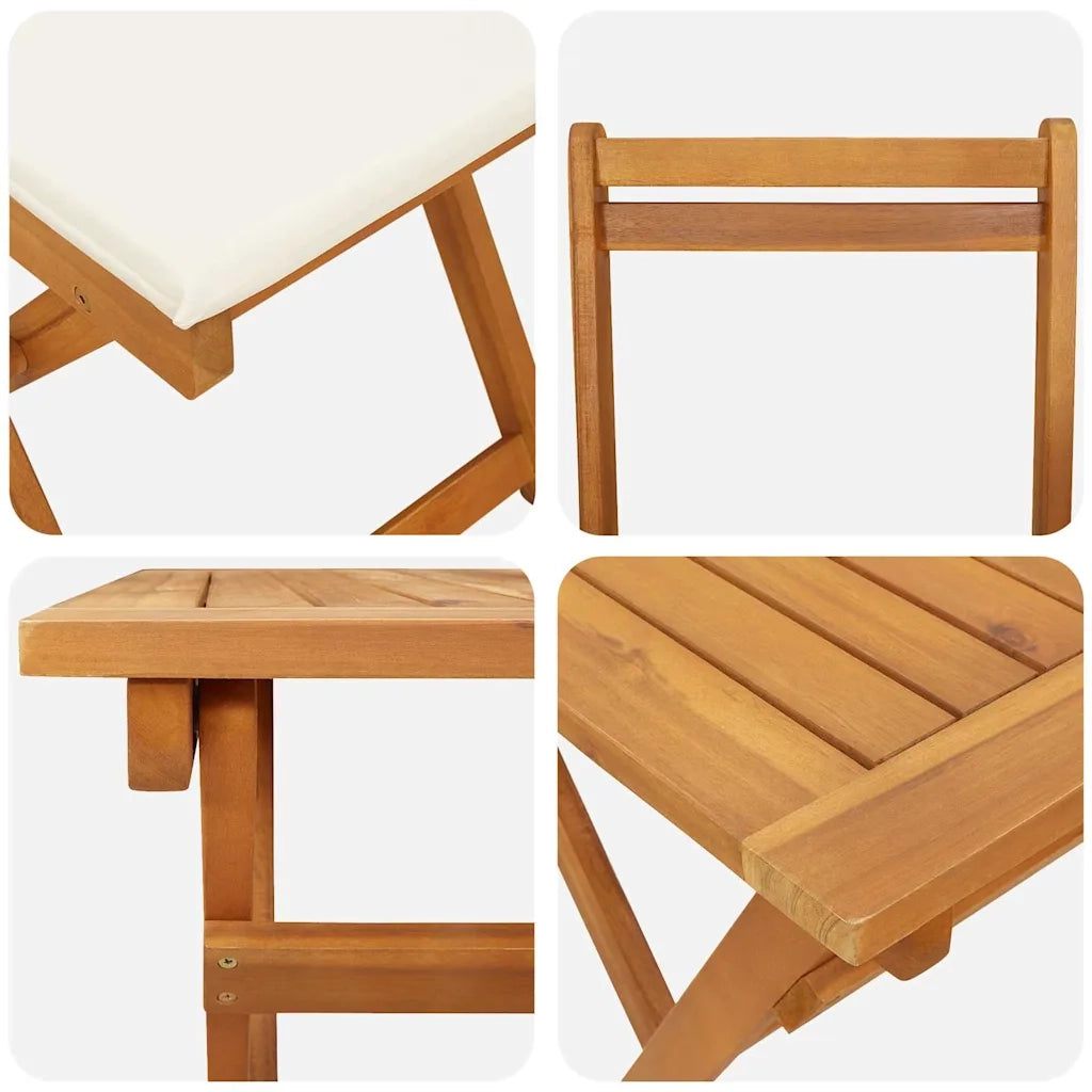 Set bistrot 5 pcs Olio Naturale Legno di Acacia Massello 4105504
