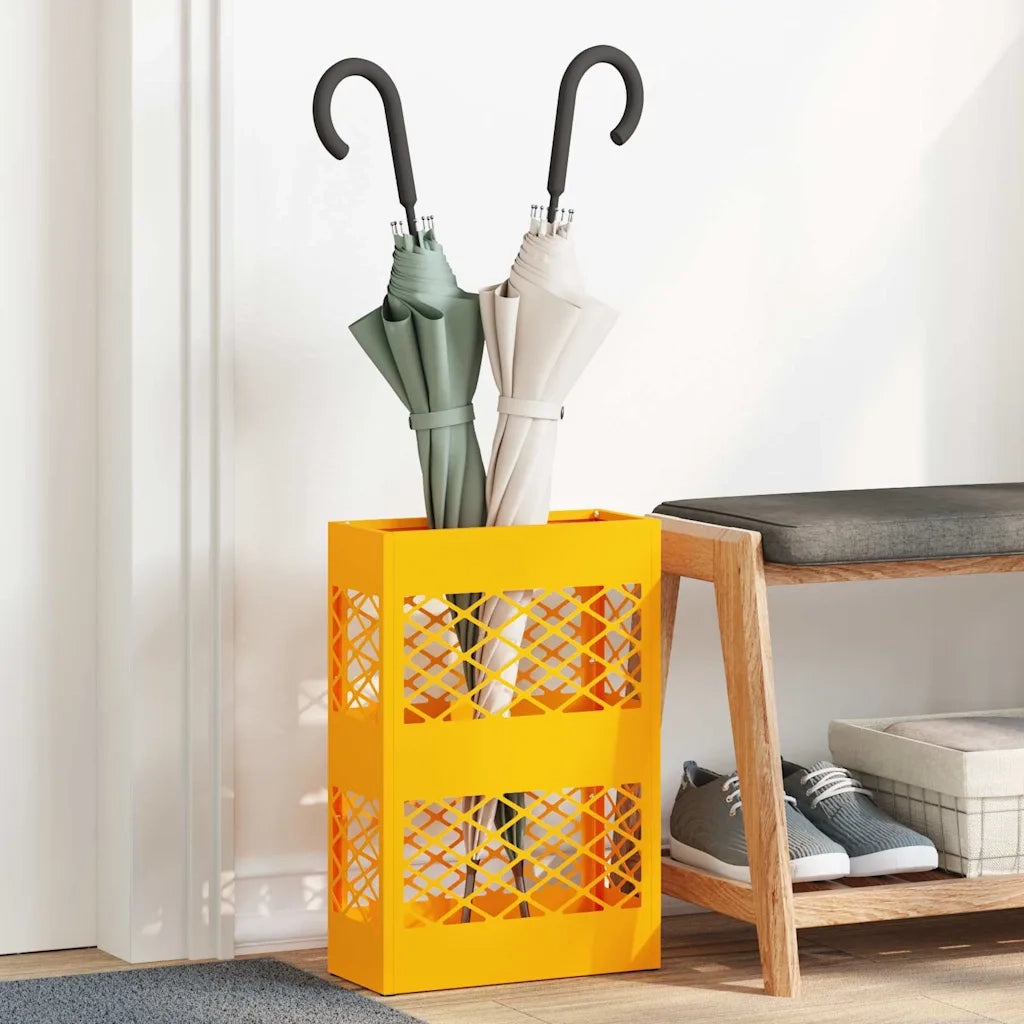 Supporto per Ombrellone giallo senape 28 x 12 x 41 cm Acciaio CFW2071252
