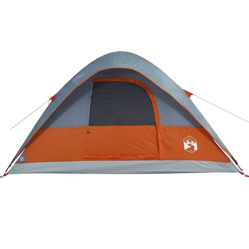 Tenda Familiare a Cupola 6 Persone Arancione Impermeabile 94553