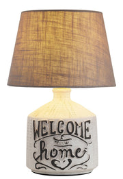 Lampada da tavolo beige in ceramica Petra E14 Rabalux 4386