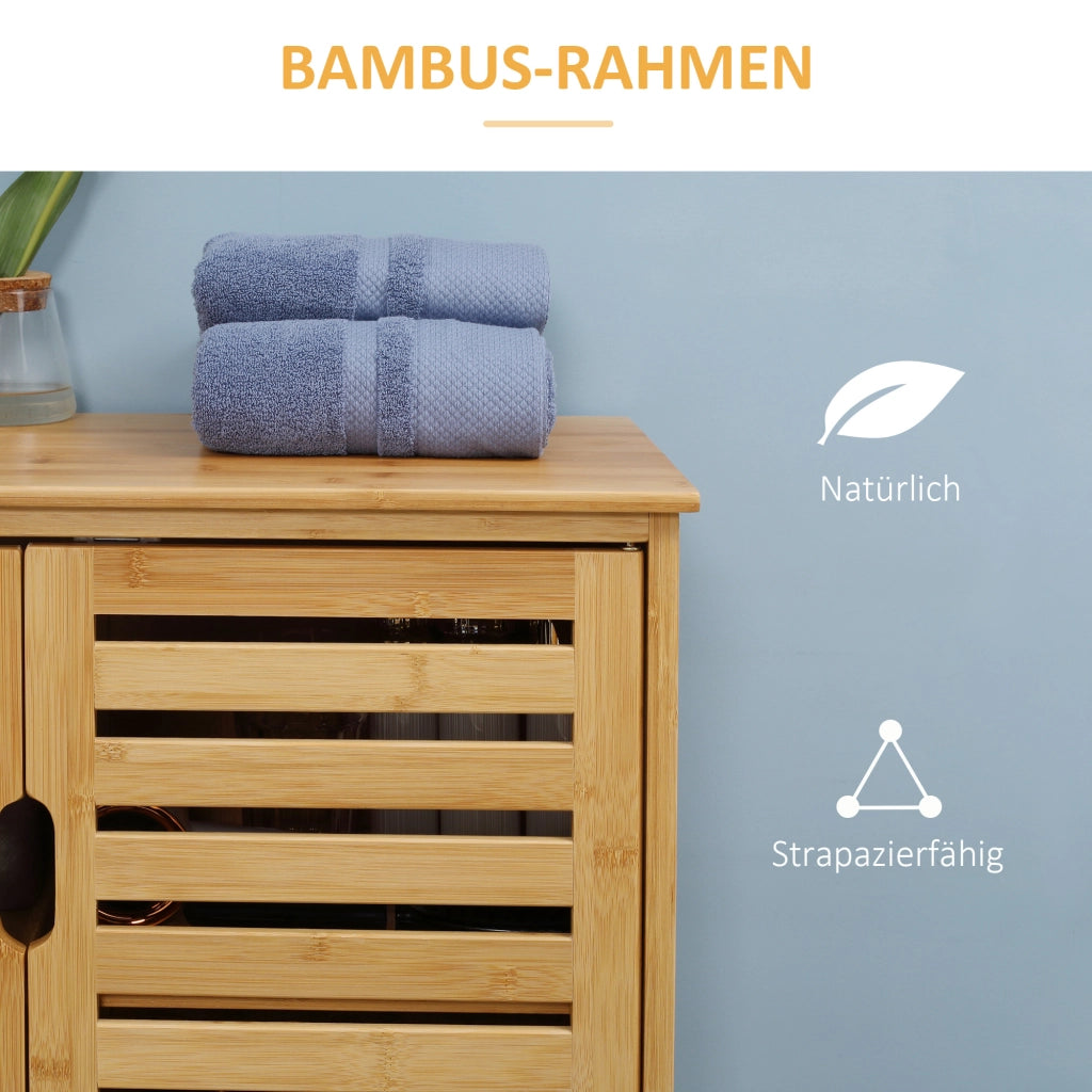 Armadietto da bagno in legno di bamb¨´ ¨C Minimal ¨C Naturale