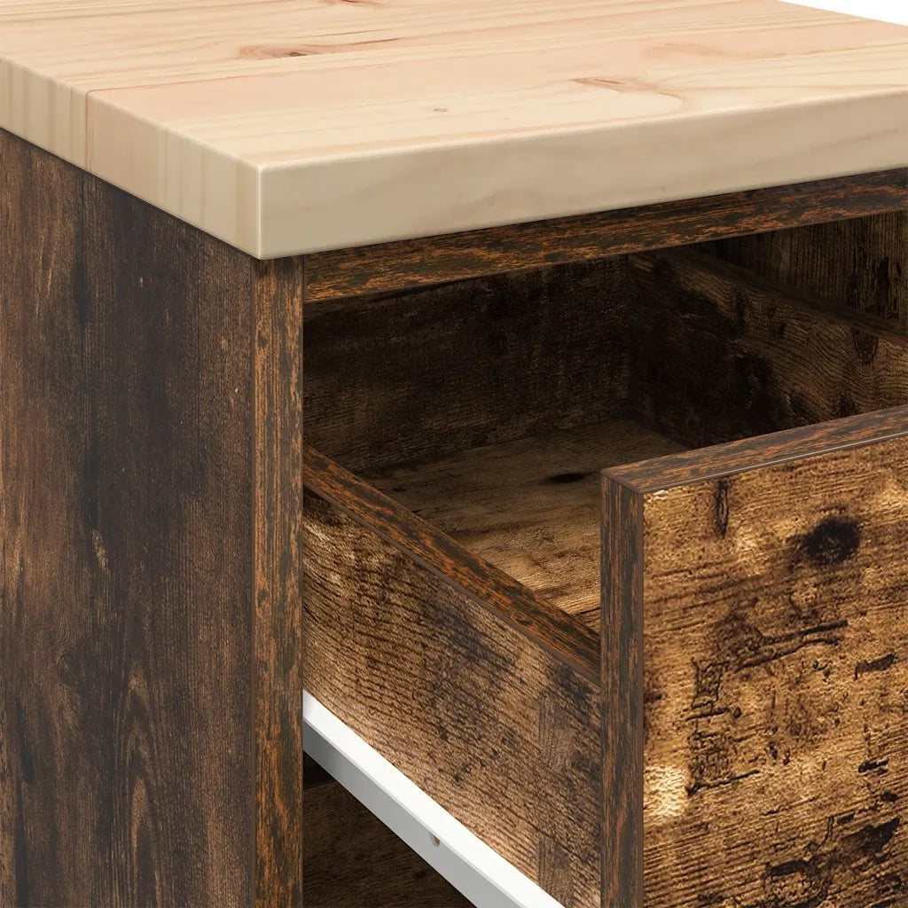 Armadietto da Garage in Rovere Affumicato 30x51x85 cm CFW4113836