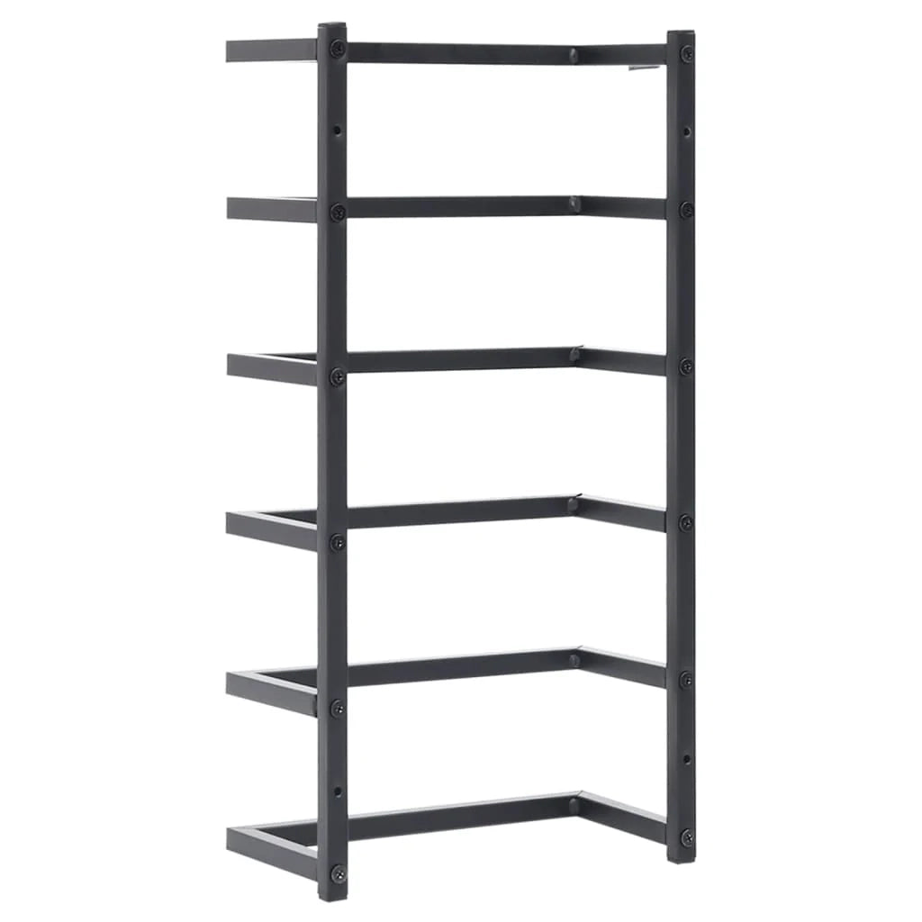 Portasciugamani standard a scaletta per bagno 48 cm acciaio nero 02_0001646