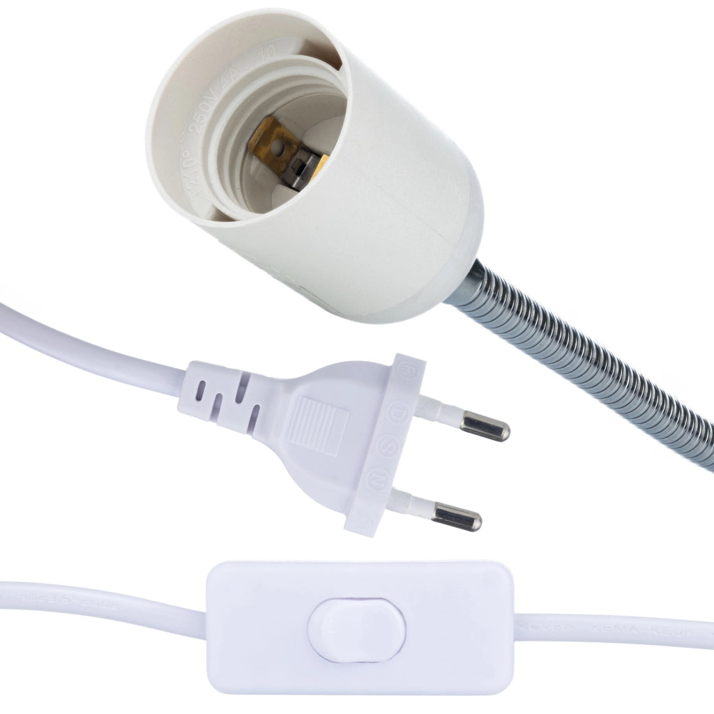 Illuminatore per Microscopio con Collo di Cigno e Clip 60xLED – Alta Luminosità, Materiale Durevole, 20W, Cavo 120cm
