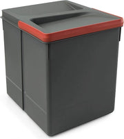 Contenitore di Rifiuti con Cassetti di Riciclaggio e Capacità 15L - Grigio Antracite