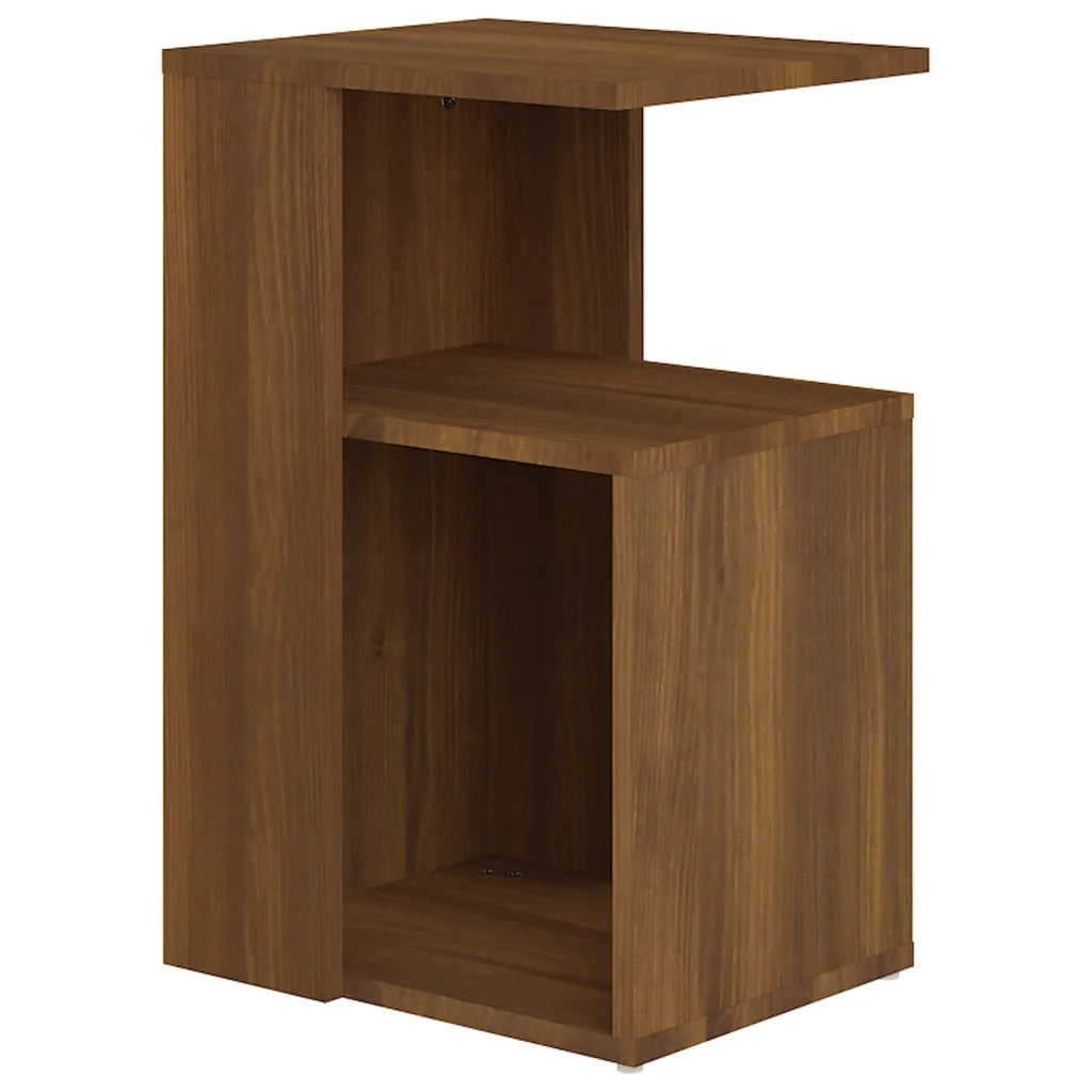 Tavolino da Salotto Rovere Marrone 36x30x56cm Legno Multistrato 815191