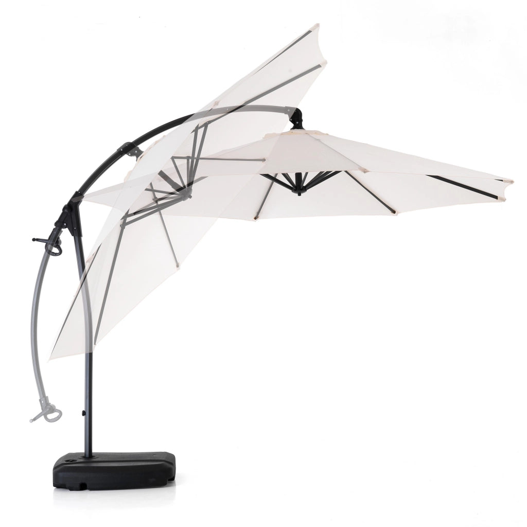 Ombrellone in acciaio antracite cm. H.260 x L.300 x P.300