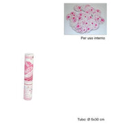 Trade Shop - 2 Pz Cannone Spara Coriandoli Nascita Bimba Party è Nata Rosa 30 Cm Uso Interno -