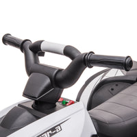 Quad Elettrico per Bambini 12V Ruote Larghe con Sospensioni e Fari LED Bianco