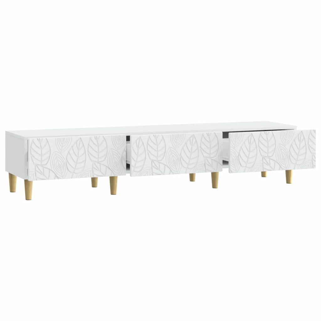 Mobile TV 147 x 34,5 x 30 cm Bianco Legno ingegnerizzato 895165
