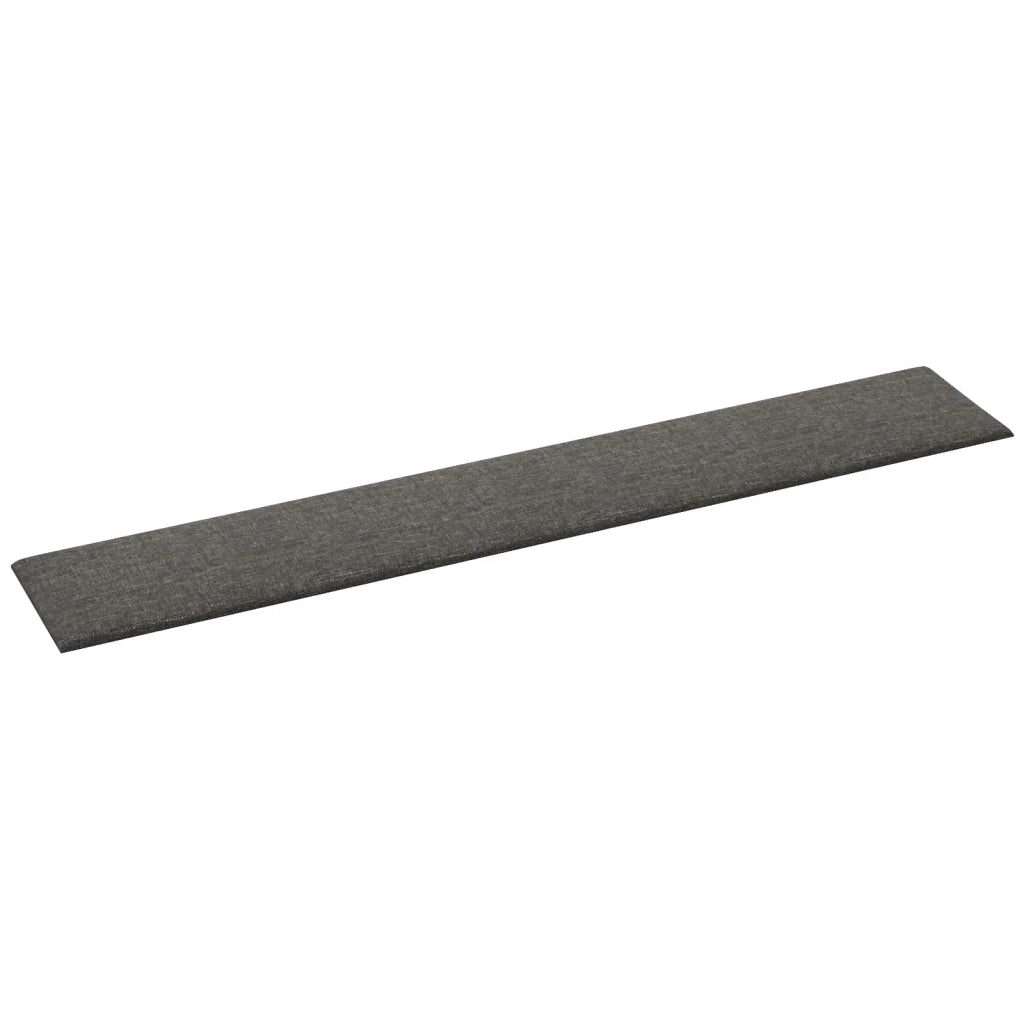 Testiera | Testata da Parete 12 pcs Grigio scuro 90 x 15 cm Tessuto