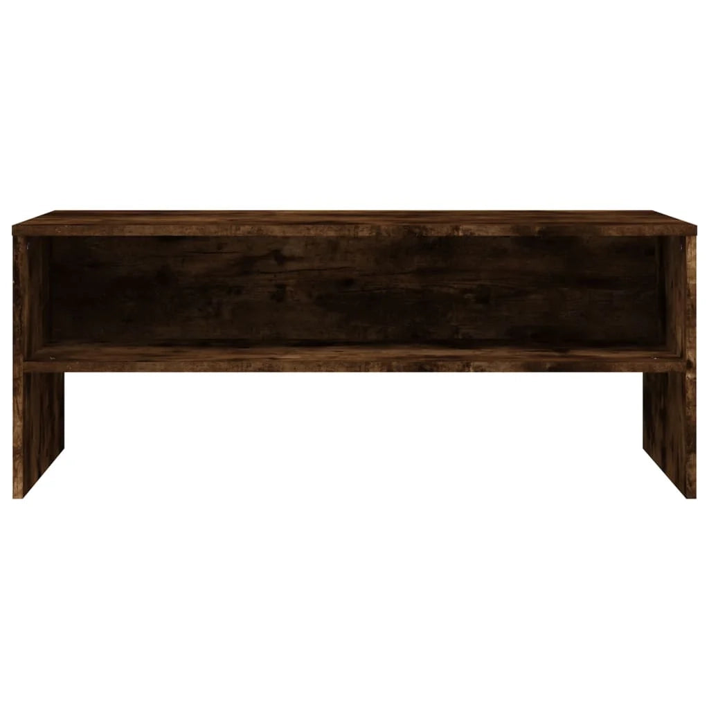Mobile TV multimediale mensola TV credenza TV sala da pranzo soggiorno camera da letto rovere affumicato 100 x 40 x 40 cm legno ingegnerizzato marrone 02_0027281